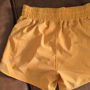 Lululemon Yellow Athletic Shorts